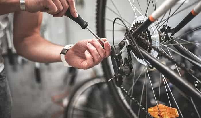 Bicycle store rear tire