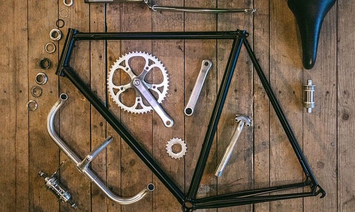 steel or aluminum bike frame