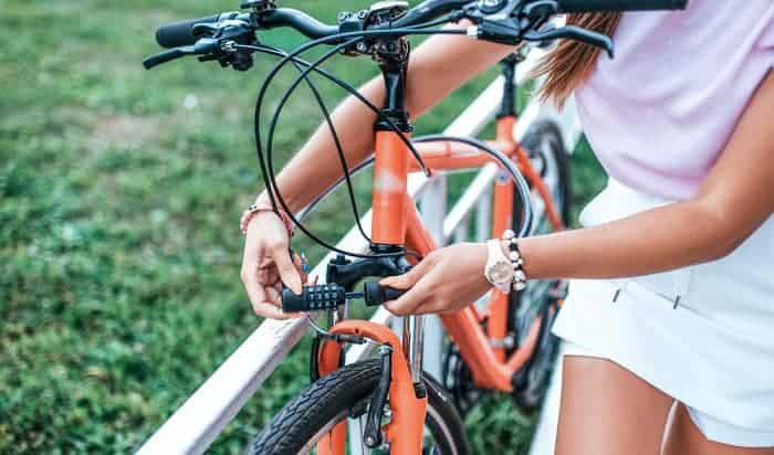 best way to lock bike to bike rack