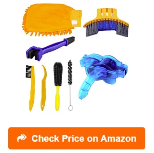 Sportneer Bike Cleaning Kit Including Bicycle Chain Scrubber, 8pcs Bike  Cleaner Brush Tool for Mountain