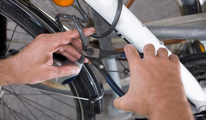 bike lock and key