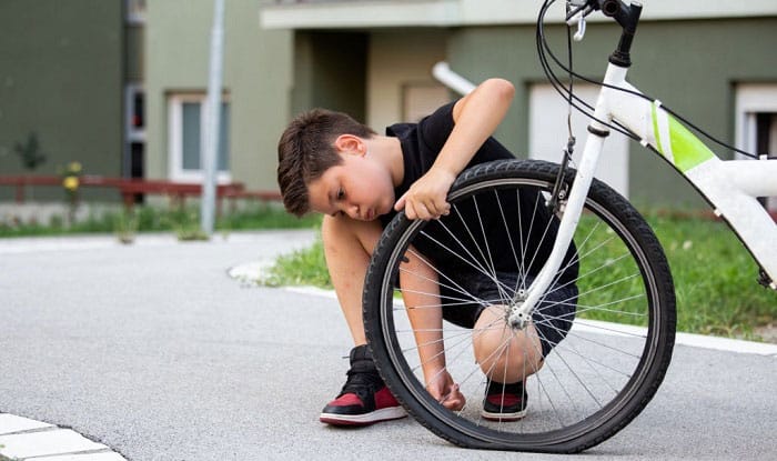 how to fix a flat bike tire without a patch