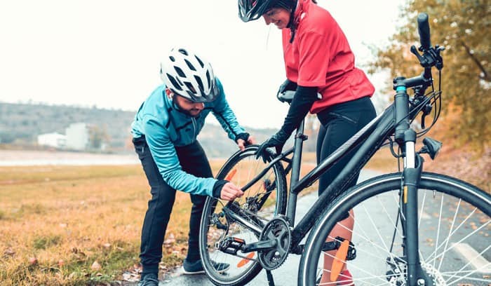 fix a flat bike tire