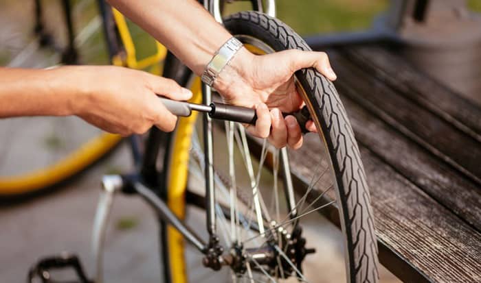 how to pump a bike tire without a pump