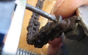 Removing bike chain online without master link