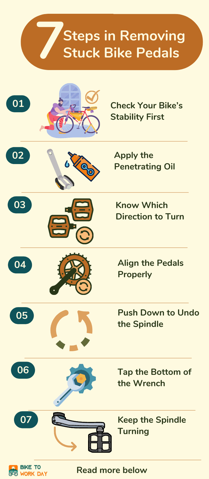 Remove stuck pedals from hot sale bike