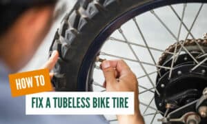 how to fix a tubeless bike tire