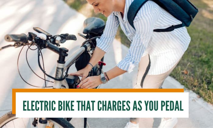 Electric bike 2025 charges while pedaling