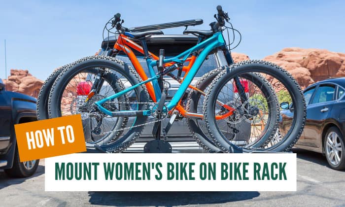 how to mount womens bike on bike rack