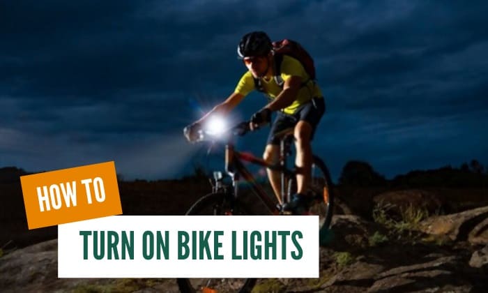 how to turn on bike lights