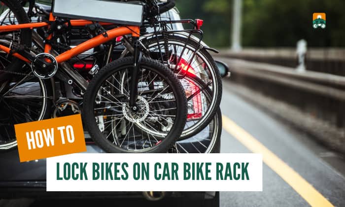 how to lock bikes on car bike rack
