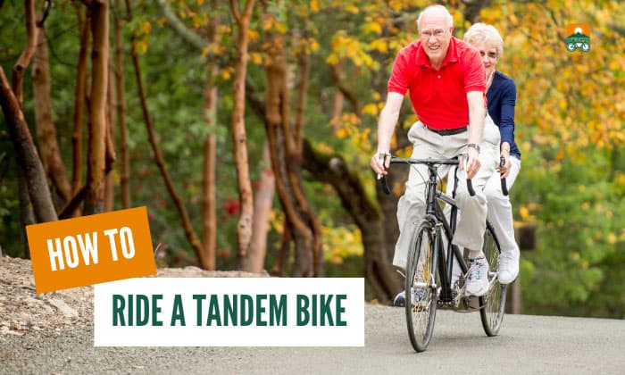 Tandem bike front discount rider