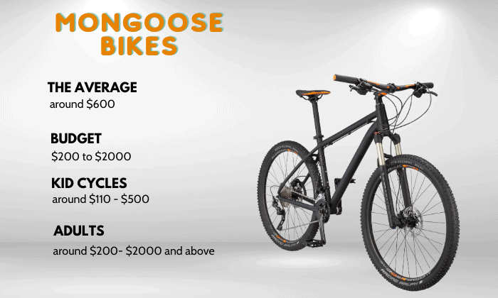 Mongoose 2025 bike cost