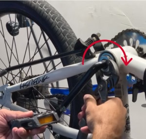 tightening bike crank