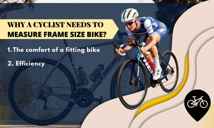 Measure frame size online on bike