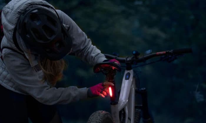 Activating-electric-bike-light