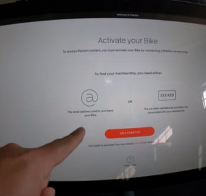 Preparing-for-activation-a-used-Peloton-bike
