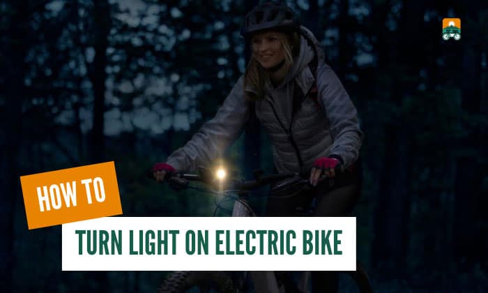how to turn light on electric bike