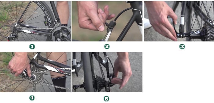 A-bike-with-quick-release-axle-to-Remove-Back-Tire-From-Bike