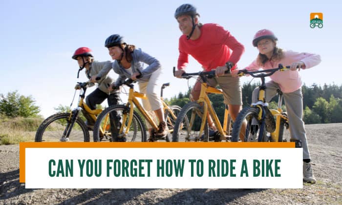 can you forget how to ride a bike