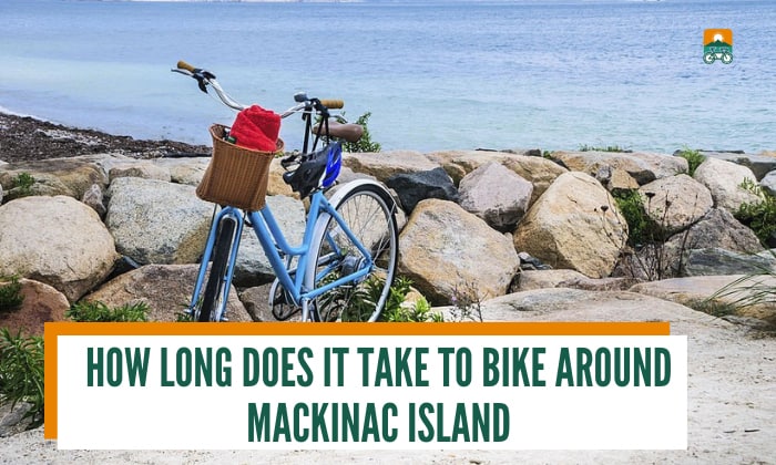 how long does it take to bike around mackinac island