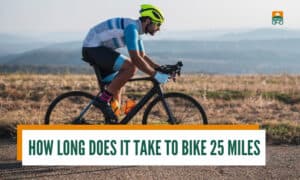 how long does it take to bike 25 miles