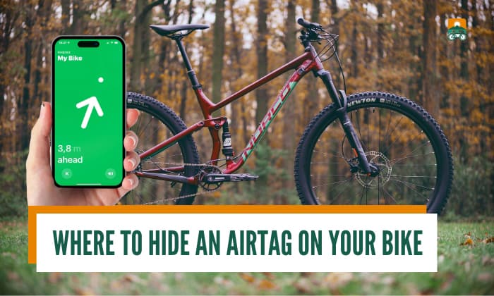 where to hide an airtag on your bike